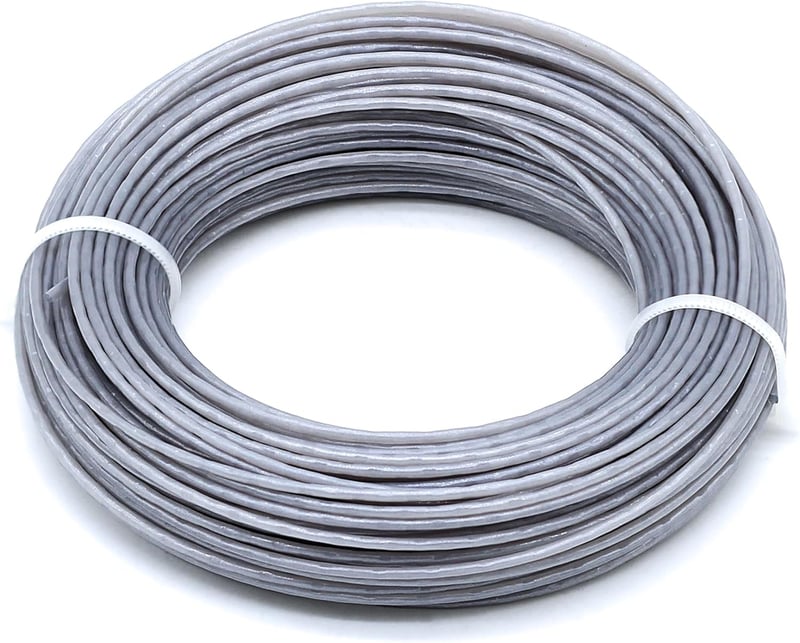SWNKDG 48m Damil Bosch Fűkaszához - 1.6mm Szürke Nylon Vágószál Minden Jelenlegi Tekercshez Kompatibilis
