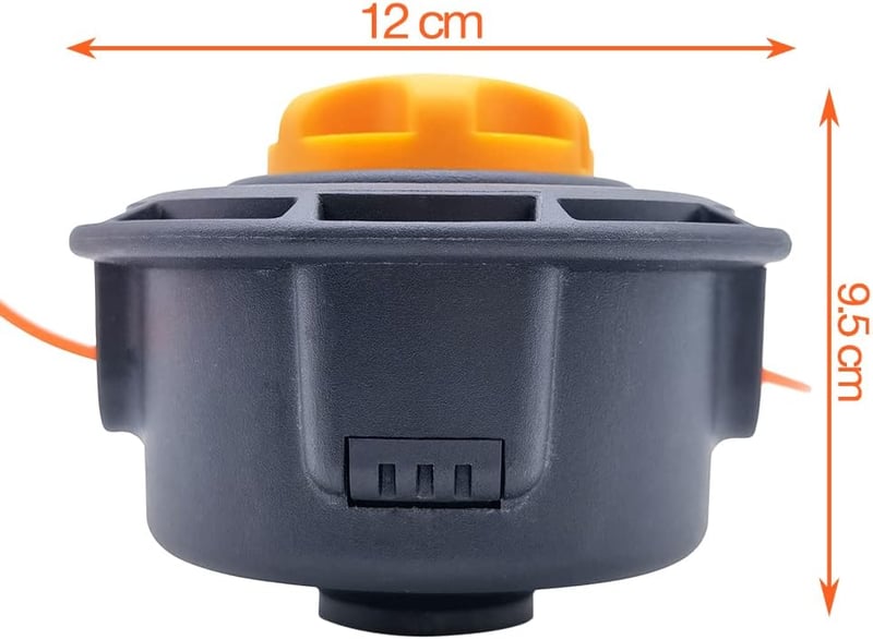 SWNKDG Fűkasza Fej M10 x 1.25 Bal Menet Automata Damil Tekercs Dupla Szálú Benzines Bozótvágó Fűnyíró Fejhez Nylon Damillal