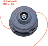 SWNKDG Fűkasza Fej M10 x 1.25 Bal Menet Automata Damil Tekercs Dupla Szálú Benzines Bozótvágó Fűnyíró Fejhez Nylon Damillal 3