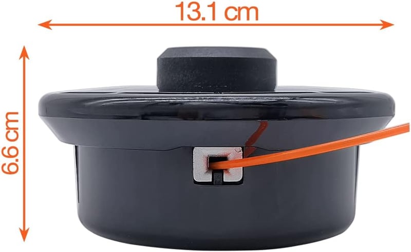 SWNKDG Fűkasza Fej M10 x 1.25 Bal Menetes Automata Damil Tekercs Dupla Szálú Nylon Damil Benzines Bozótvágó Fűnyíró Alkatrész