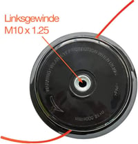 SWNKDG Fűkasza Fej M10 x 1.25 Bal Menetes Automata Damil Tekercs Dupla Szálú Nylon Damil Benzines Bozótvágó Fűnyíró Alkatrész 3