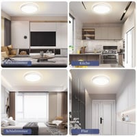 Swoieltr LED stropné svietidlo ploché okrúhle 18W 4000K 1600LM IP44 biele priemer 223 mm kúpeľňa obývacia izba spálňa chodba kuchyňa balkón 6