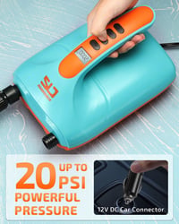 Elektrická SUP pumpa Swonder 20 PSI s inteligentným dvojstupňovým nafukovaním a automatickým vypnutím, na nafukovanie paddleboardov, kajakov a člnov 2