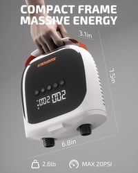 Swonder elektromos SUP pumpa 20 PSI, gyors felfújás, hordozható légpumpa 3