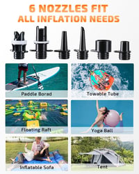 Swonder Elektromos SUP Pumpa 20 PSI Nagy Nyomású Levegőpumpa Intelligens Kétfokozatú Felfújással Paddleboard Csónak Kajak 7