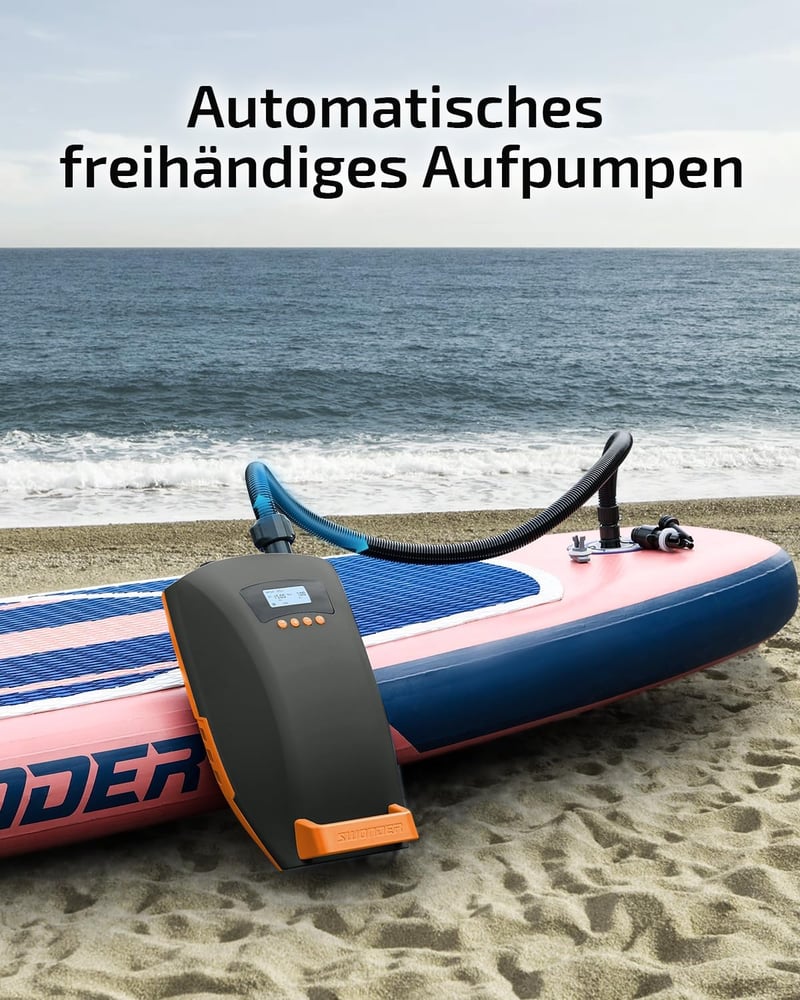 Swonder Seawolf Akkumulátoros SUP Pumpa 20PSI Elektromos Levegőpumpa Autós Adapter