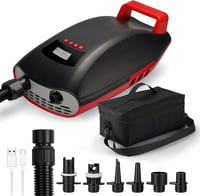 Swonder Seawolf elektromos pumpa 9000 mAh akkuval, 20 PSI, dupla dugattyú, SUP paddleboard és kajak felfújáshoz 1