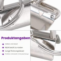 Sada 42 ks hardvéru na kľúčenky Swpeet v striebornej farbe s karabínou a krúžkami na kľúče pre šnúrky na krk – 1-palcová strieborná súprava na kľúčenky 3