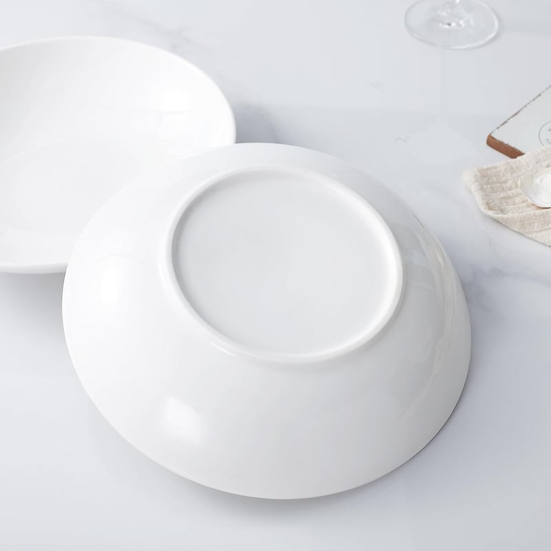 Swuut Kerámia Tálka Szett 6 db 40oz Kék-Fehér Saláta Tál Mikróhullám Sütőbiztos