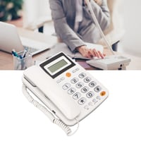 Stolný telefón Sxhlseller s veľkými tlačidlami, drôtový telefón s veľkým displejom, identifikáciou volajúceho, HD hlasitým odposluchom, rýchlou voľbou a vysokou hlasitosťou 3