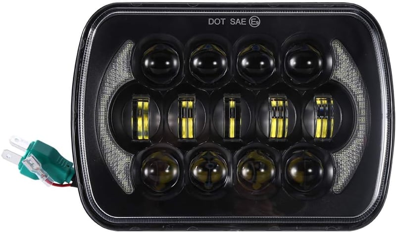 SXMA 5x7 LED Fényszóró Cree Jeep Wrangler YJ Cherokee XJ DRL-lel Pár