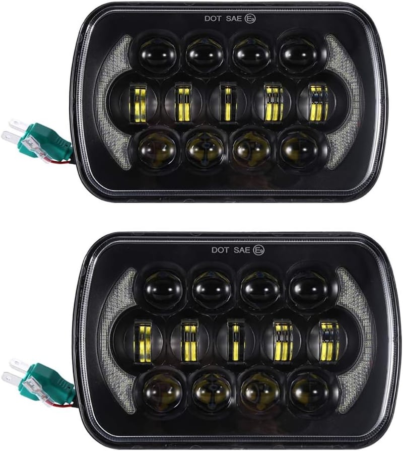 SXMA 5x7 LED Fényszóró Cree Jeep Wrangler YJ Cherokee XJ DRL-lel Pár