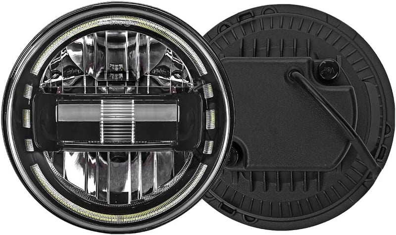 SXMA 7 Inch LED Kerek Fényszóró Wrangler JK 2007-2017 Alacsony és Magas Fényszóráshoz