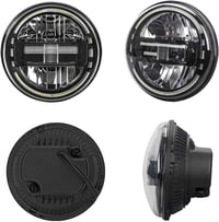 SXMA 7 Inch LED Kerek Fényszóró Wrangler JK 2007-2017 Alacsony és Magas Fényszóráshoz 4