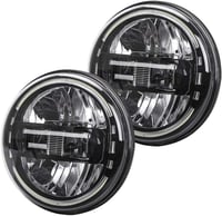 SXMA 7 Inch LED Kerek Fényszóró Wrangler JK 2007-2017 Alacsony és Magas Fényszóráshoz 2