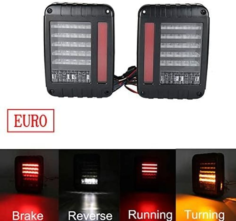 SXMA LED hátsó lámpa Wrangler JK 2007-2017 fékvilágítás irányjelzés pár