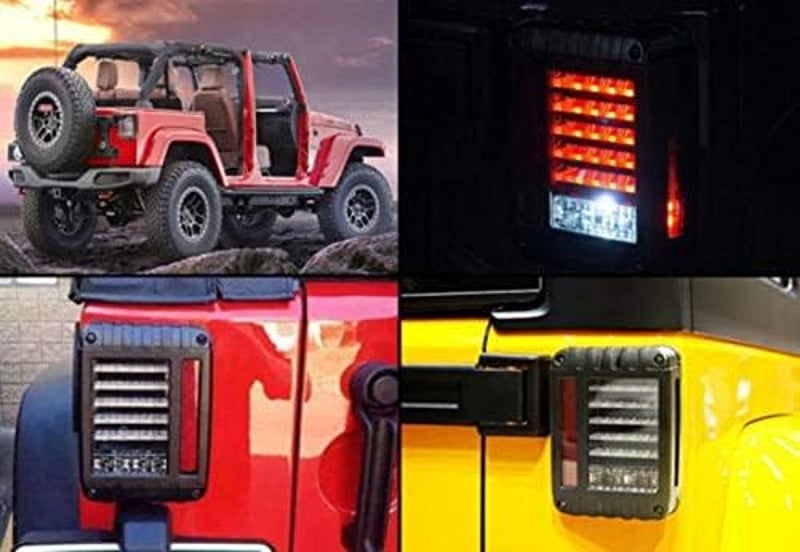 SXMA LED hátsó lámpa Wrangler JK 2007-2017 fékvilágítás irányjelzés pár