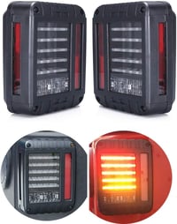 SXMA LED hátsó lámpa Wrangler JK 2007-2017 fékvilágítás irányjelzés pár 4