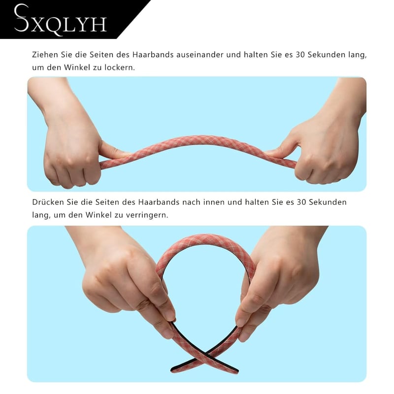 SXQLYH Párnázott Kordbársony Hajpánt Nőknek, Vastag Hajsáv Fekete