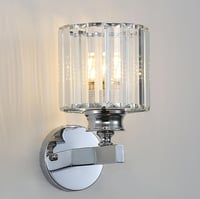 Sxtiger Modern Ezüst Kristály Fali Lámpa E27 LED Hálószoba Nappali Folyosó 1