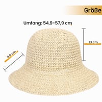 sy soul young Női Szalmakalap Széles Karimával Kézzel Szőtt Összehajtható Strandkalap UV Védelem UPF50+ Nyári Utazáshoz Bézs 4