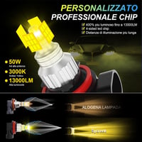 Sycreek 360 H11 LED ködlámpa autóhoz 3