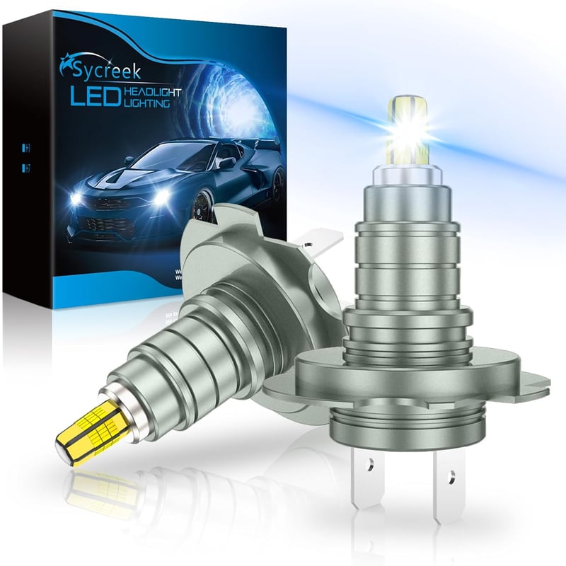 Sycreek 360 LED H7 fényszóró izzó 20000LM 6500K hideg fehér, vízálló