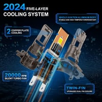 Sycreek H7 LED fényszóró izzó 32000 lm 6000K fehér 120W 4