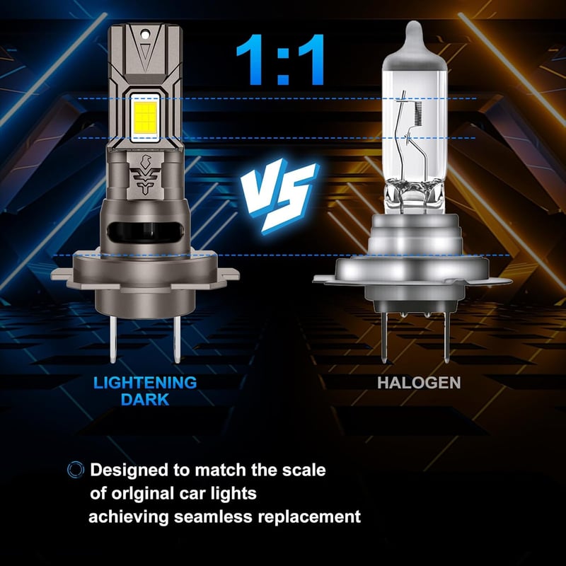 Sycreek H7 LED fényszóró izzó 32000 lm 6000K fehér 120W