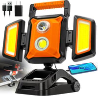 SYLSTAR 40W 4000 LM LED Munkalámpa Akkumulátoros Klipsz Mágneses Forgatható 1