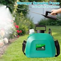 SYLSTAR 8L Akkumulátoros Nyomásos Permetezőgép 3 Fokozatú Spray 4 Fúvóka Teleskópos Rúd 7
