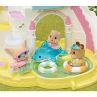 Sylvanian Families 5749 Trio škôlkarských kamarátov pri bazéne – figúrky do domčeka pre bábiky a doplnky 4