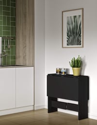 Sklopivi stol Symbiosis 2050 a7676x00, crni, 76 x 103 x 73,4 cm, iveral s melaminskom oblogom 8