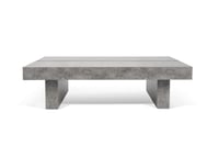Konferenčný stolík Symbiosis Tokyo – doska z melamínu s betónovým vzhľadom, 94x62x25 cm, drevená konštrukcia 4