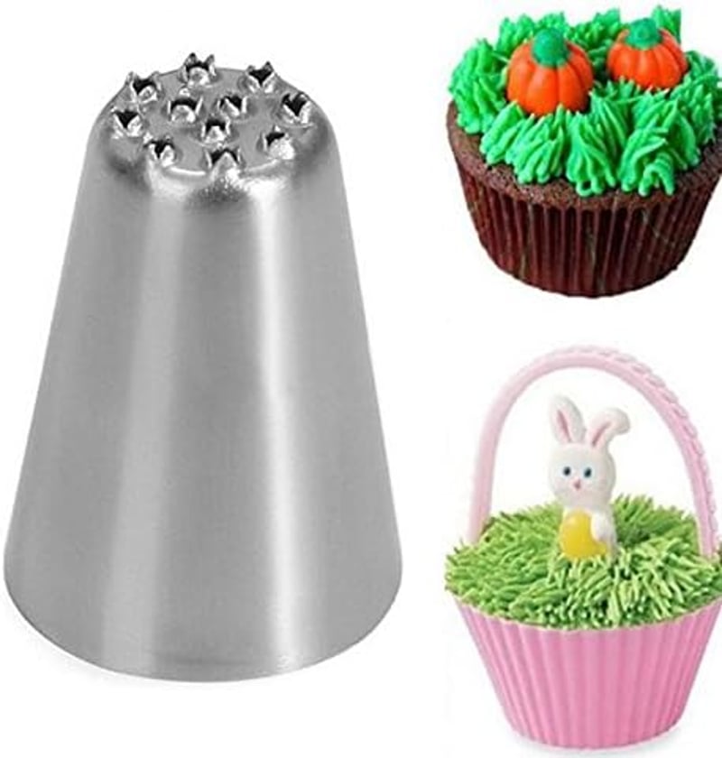 Symphonyw 3 részes tortadekoráló fúvóka szett rozsdamentes acél fondant eszköz - Grass Green