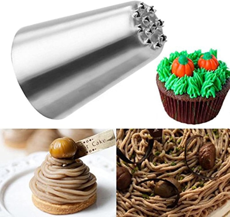 Symphonyw 3 részes tortadekoráló fúvóka szett rozsdamentes acél fondant eszköz - Grass Green