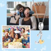Symretie 925 Sterling Ezüst J Betű Charm Medál - Európai Karkötőkkel és Nyakláncokkal Kompatibilis Gyöngy Charm Nőknek 6