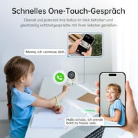 SYMYNELEC 4MP beltéri 360 fokos WiFi megfigyelőkamera, IR éjjellátás, 5GHz 2.4GHz, mozgásérzékelés, háziállat és bébifigyelő, Alexa kompatib 8