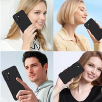 SYMYS puzdro na Samsung Galaxy A16 5G/4G čierne, s 2 kusmi tvrdeného skla, TPU silikónový ochranný kryt, s ochranou fotoaparátu, nárazuvzdorné 4