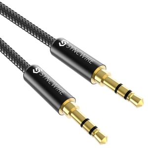 SYNCWIRE AUX kabel 2m – 3,5 mm jack audio kabel za slušalice, iPhone, iPad, Echo Dot, auto i kućne stereo uređaje, pametne telefone, MP3 playere, najlon
