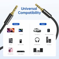 SYNCWIRE AUX kábel 2m – 3,5 mm jack audio kábel pre slúchadlá, iPhone, iPad, Echo Dot, autorádiá a domáce stereosystémy, smartfóny, MP3 prehrávače, nylonový 7