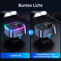 SYNCWIRE Bluetooth 5.4 FM transmitter do auta, nabíjačka 48W (PD 36W a 12W), duálny USB port, HiFi basový zvuk, rýchlonabíjanie, handsfree, LED displej, adaptér do zapaľovača 4