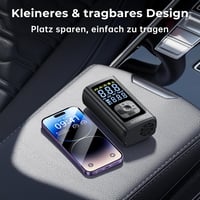 Syncwire Hordozható Légkompresszor Mini Gumiabroncs Pumpa 10.35 Bar Elektromos Autó Motorkerékpár Bicikli - SC BLACK 7