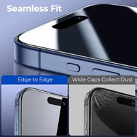 SYNCWIRE iPhone 15 Pro Max üvegfólia 2db 9H keménység teljes képernyő védelem 5