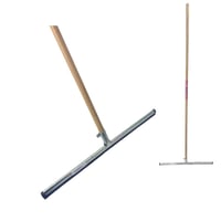 Racletă de pardoseală din cauciuc Synx Tools 60 cm cu mâner de 150 cm - Mop de podea - Negru - Mâner din lemn și oțel 2