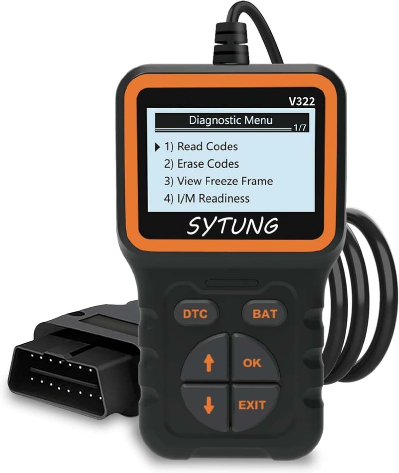 SYTUNG V322 OBD2 Autódiagnosztikai Eszköz - Univerzális Hibakódolvasó Minden OBD II Protokollal Rendelkező Járműhöz - Frissített Verzió