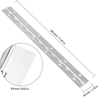 SYUTBOU 4 db Zongorapánt Rozsdamentes Acél 30 cm Ajtópánt 48 Csavarral 2