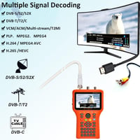 SZBOX V8 Finder Pro Műholdas Jelszilárdság Mérő DVB-S2X/T2/C Combo Méter 3