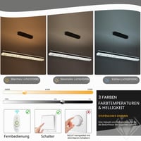 Lustră LED neagră tip flagship cu cristale, cu telecomandă, pentru deasupra mesei din dining, 120 cm, reglabilă pe înălțime, dimabilă, corp de iluminat minimalist pentru dining 4