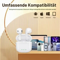 Bluetooth slúchadlá SZCYYLTE, bezdrôtový headset do uší Bluetooth 5.3, mikrofón s potlačením hluku, 24-hodinové HiFi stereo, vodotesnosť IPX8, dotykové ovládanie, pre iPhone a Android 2